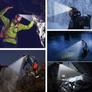 Powerful LED headlamp + flashlight