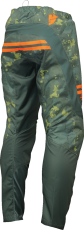 Pantaloni motocross copii THOR YOUTH SECTOR DIGI GREEN/ORANGE