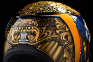 Helmet ICON AIRFORM SUICIDE KING GOLD