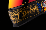 Helmet ICON AIRFORM SUICIDE KING GOLD