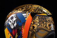 Helmet ICON AIRFORM SUICIDE KING GOLD