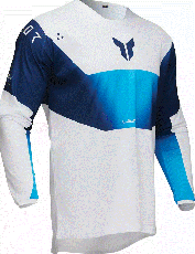 Tricou Motocross THOR LAUNCHMODE STORM BLUE