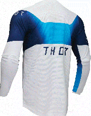 Tricou Motocross THOR LAUNCHMODE STORM BLUE