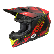 Мотокрос каска O'NEAL 3SERIES HAZE BLACK/RED/NEON YELLOW V.26