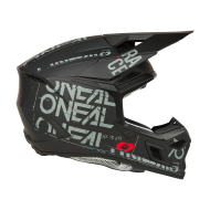 Motocross helmet O'NEAL 3SERIES STATIC BLACK/GRAY V.25