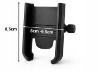 Adjustable motorcycle phone holder with USB charging