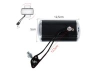 Motorbike mirrors aluminium lightweight m10 mount with adapter for m8