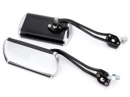 Motorbike mirrors aluminium lightweight m10 mount with adapter for m8