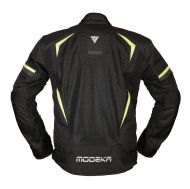 Geacă sport de vară pentru motocicletă cu membrană impermeabilă Modeka Yannik Air Negru/Galben