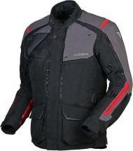 Geacă de motocicletă touring 4 sezoane Modeka Varus Negru/Gri Închis