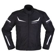 Geacă sport de vară pentru motocicletă cu membrană impermeabilă Modeka Yannik Air Negru/Alb