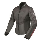 Sporty touring women's summer motorcycle jacket Modeka Emma Air Dark Grey