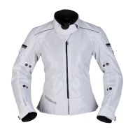 Sporty touring women's summer motorcycle jacket Modeka Veo Air Light Grey