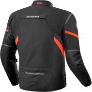 Спортно туристичеко мото яке 4 сезона SHIMA RUSH 2 Black/Red протектор за гръб