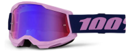 Мотокрос очила 100%  STRATA 2 PURPLE RED/BLUE MIRROR