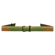 Мотокрос очила O'NEAL B-10 STRIPED GREEN/ORANGE - SILVER MIRROR V.26