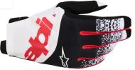 Mănuși motocross ALPINESTARS TECHSTAR NEGRU/ALB/ROȘU