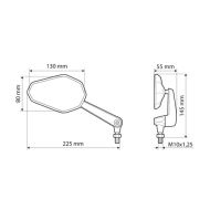 Motorcycle mirrors - Victor