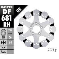 Заден спирачен диск Galfer WAVE SKULL DESIGN FIXED 292x6.4mm DF681RH