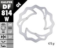 Преден спирачен диск Galfer WAVE FIXED 260x3mm DF814W