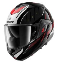 Modular helmet SHARK OXO RYDGER Black/Silver/Red