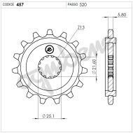 Front sprocket (pinion) TROFEO 360457R15