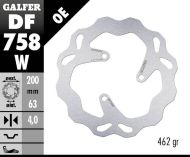 Заден спирачен диск Galfer WAVE FIXED 200x4mm DF758W
