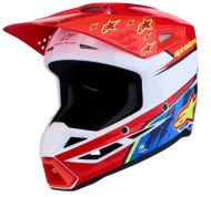 Motocross helmet ALPINESTARS SM3 FALCON RED/WHT/BLU