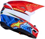 Motocross helmet ALPINESTARS SM3 FALCON RED/WHT/BLU