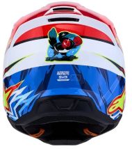 Motocross helmet ALPINESTARS SM3 FALCON RED/WHT/BLU