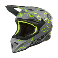 Каска O'NEAL 1SERIES SPLASH GRAY/NEON YELLOW V.26