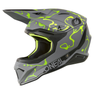 Каска O'NEAL 1SERIES SPLASH GRAY/NEON YELLOW V.26