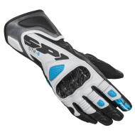 Women's leather motorcycle gloves SPIDI STR-6 Grey/White/Provence