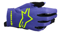 Mănuși motocross pentru copii ALPINESTARS RADAR MOV/GALBEN