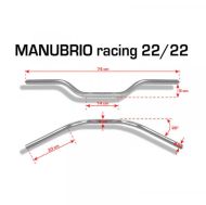 BARRACUDA HANDLEBAR RACING SILVER
