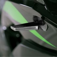 Indicatoare LED pentru motociclete BARRACUDA SQ-LED B-LUX SILVER