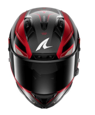 Каска SHARK AERON MEKARIUM BLACK/RED//WHITE