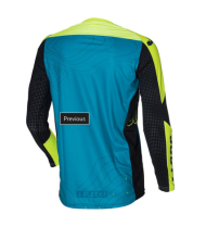 Φανέλα Motocross Just1 J-Flex 2.0 Frontier Teal Μαύρο/Κίτρινο Φλουό