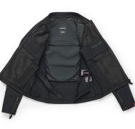 Women's textile jacket Pando Moto STEALTH BLACK AAA