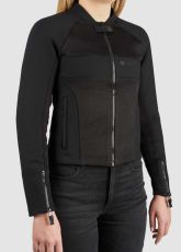 Women's textile jacket Pando Moto STEALTH BLACK AAA