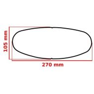 Universal face shield ANTIFOG FOGCITY OPEN-FACE FCE004
