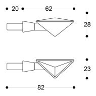LED мото мигачи BARRACUDA Z-LED B-LUX RED 