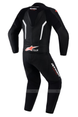 ALPINESTARS LEATHER TEAM 2PCS GP Force V2 Negru/Alb/Roșu Fluo