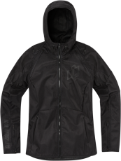Women's textile motorcycle jacket ICON AIRFORM CE BK