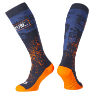 Șosete termice O'NEAL PRO MX PAINT BLUE/PORTOCALIU V.27
