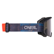 Motocross goggles O'NEAL B-22 PAINT BLUE/ORANGE - GRAY