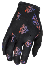 Mănuși motocross FLY RACING Lite Outline Ediție Specială - Negru/Roșu/Mov