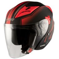 Скутер каска APRO YORK MATT RED