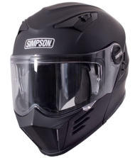 Helmet SIMPSON Darksome 06 SOLID MATT BLACK