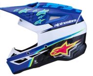 Κράνος μοτοκρός ALPINESTARS SM3 FALCON ΜΠΛΕ/ΜΑΥΡΟ/ΡΟΖ